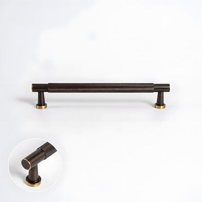 Knurled Brass Cabinet Pulls and T-Knobs