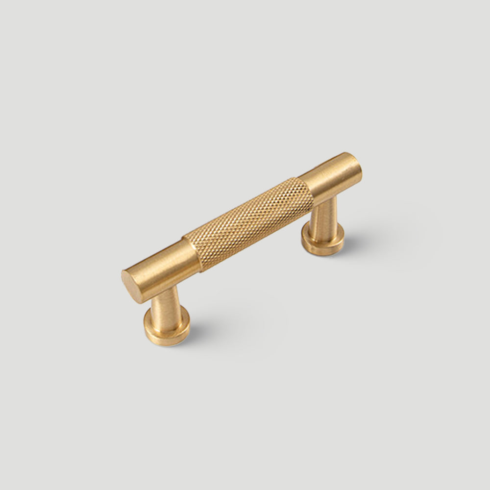 Knurled Brass Cabinet Pulls and T-Knobs