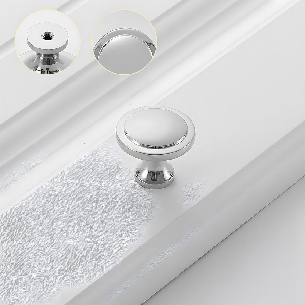 Solid Brass Curved Cabinet Pulls and Knobs for Drawers