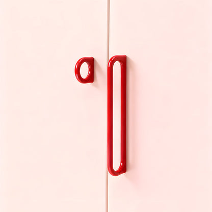Colorful Oval Loop Cabinet Pulls for Modern Furniture