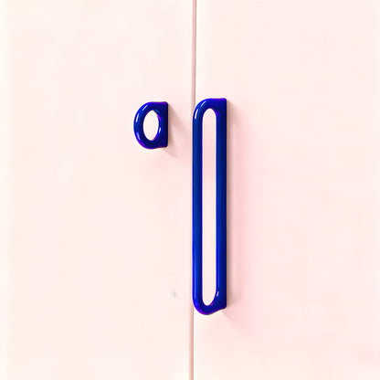 Colorful Oval Loop Cabinet Pulls for Modern Furniture