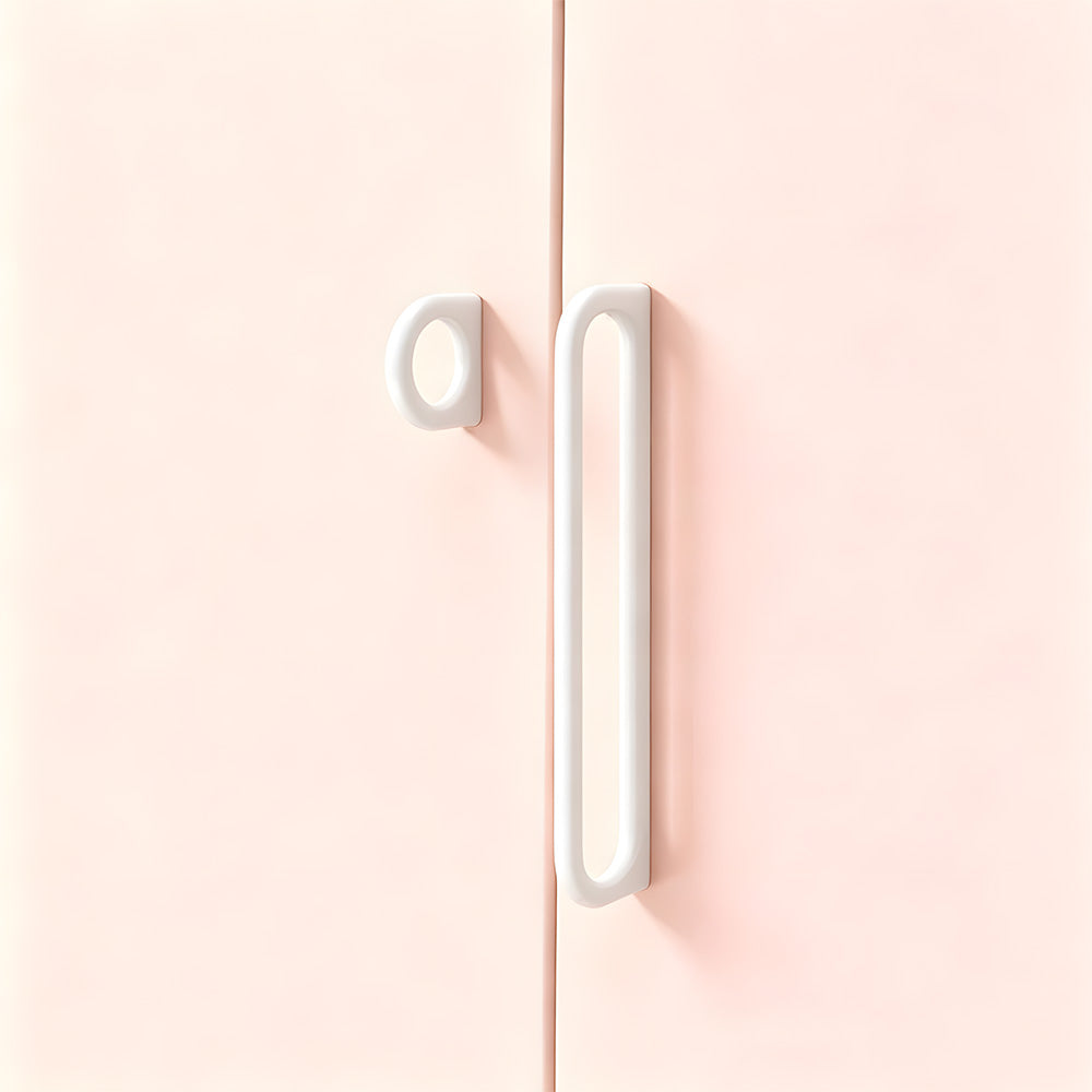 Colorful Oval Loop Cabinet Pulls for Modern Furniture