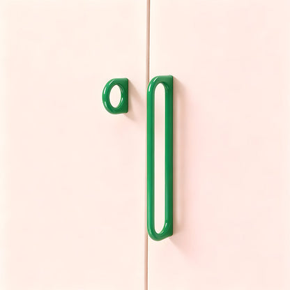 Colorful Oval Loop Cabinet Pulls for Modern Furniture