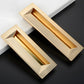 Rectangular Recessed Drawer Pulls, Zinc Alloy Cabinet Handles
