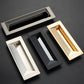 Rectangular Recessed Drawer Pulls, Zinc Alloy Cabinet Handles