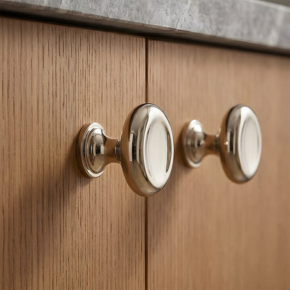 Concave Round and Square Cabinet Knobs
