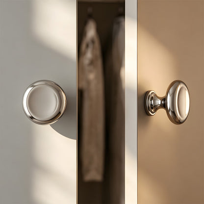 Concave Round and Square Cabinet Knobs