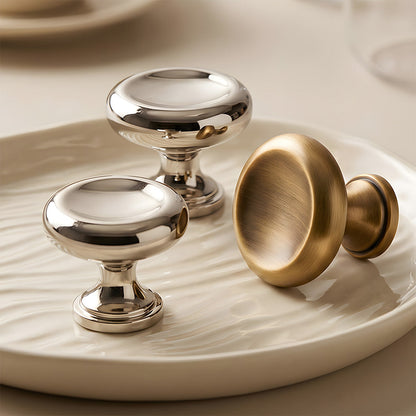 Concave Round and Square Cabinet Knobs