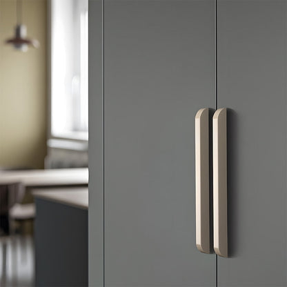 Soft-Corner Aluminum Cabinet Pulls for Kitchens