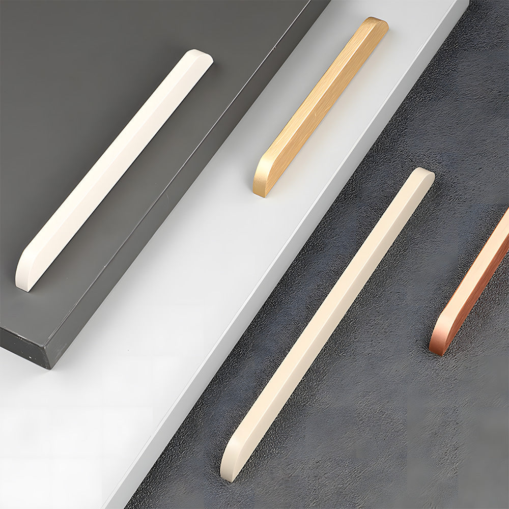 Soft-Corner Aluminum Cabinet Pulls for Kitchens