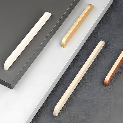 Soft-Corner Aluminum Cabinet Pulls for Kitchens
