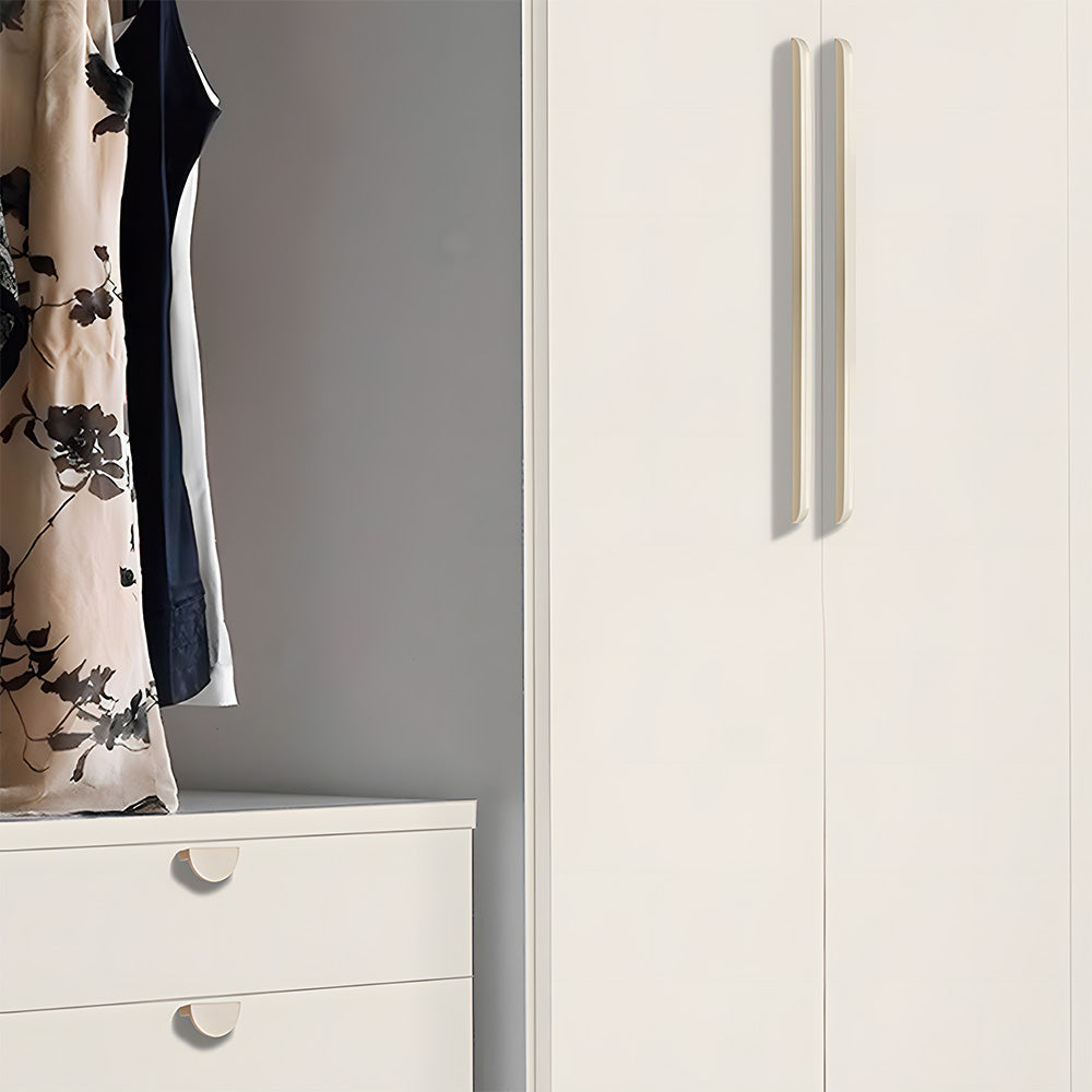Soft-Corner Aluminum Cabinet Pulls for Kitchens