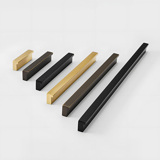 Modern Solid Brass L Type Cupboard Handles