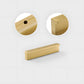 Modern Solid Brass L Type Cupboard Handles