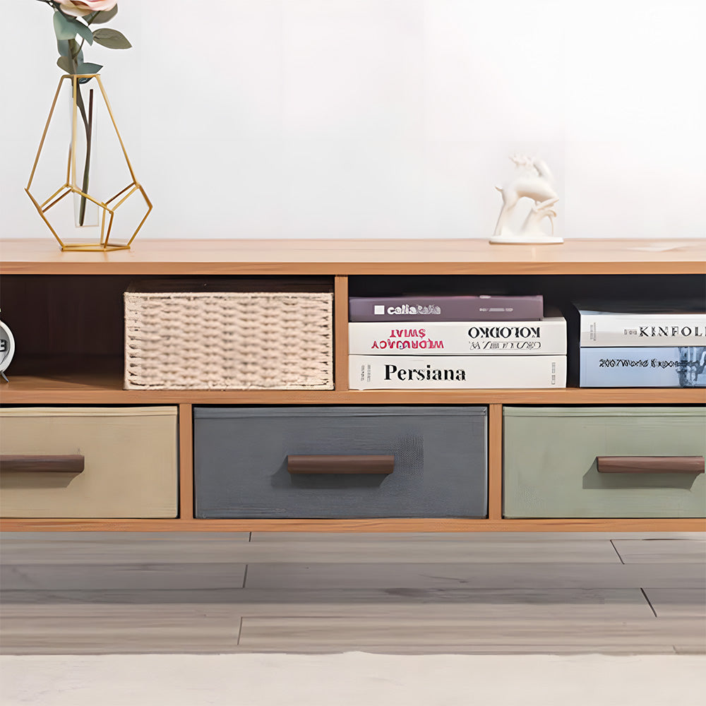 Grooved Solid Wood Cabinet Pulls and Knobs for Kitchens