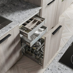 Rounded-End Aluminum Alloy Cabinet Handles for Kitchen Cabinets