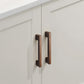 Modern Square Wood Cabinet and Drawer Pulls