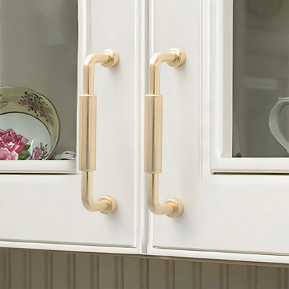 Center-Sleeve Cabinet Pulls in Gold and Silver