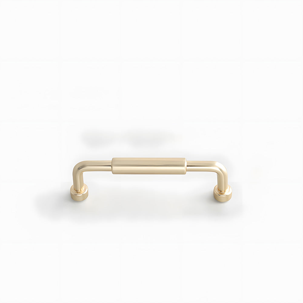 Center-Sleeve Cabinet Pulls in Gold and Silver