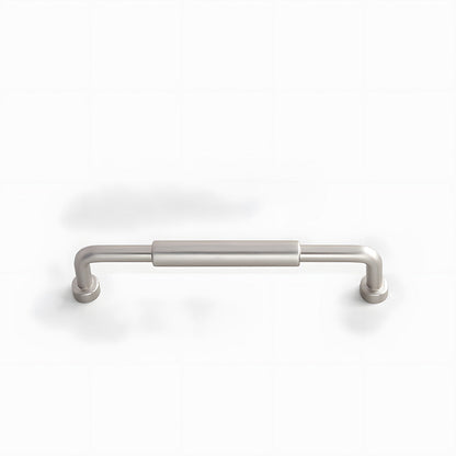 Center-Sleeve Cabinet Pulls in Gold and Silver