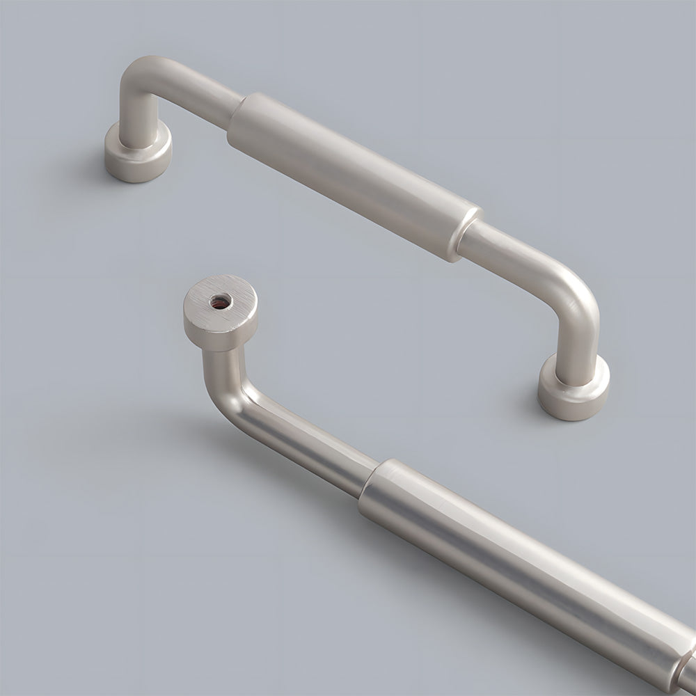 Center-Sleeve Cabinet Pulls in Gold and Silver