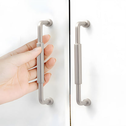 Center-Sleeve Cabinet Pulls in Gold and Silver