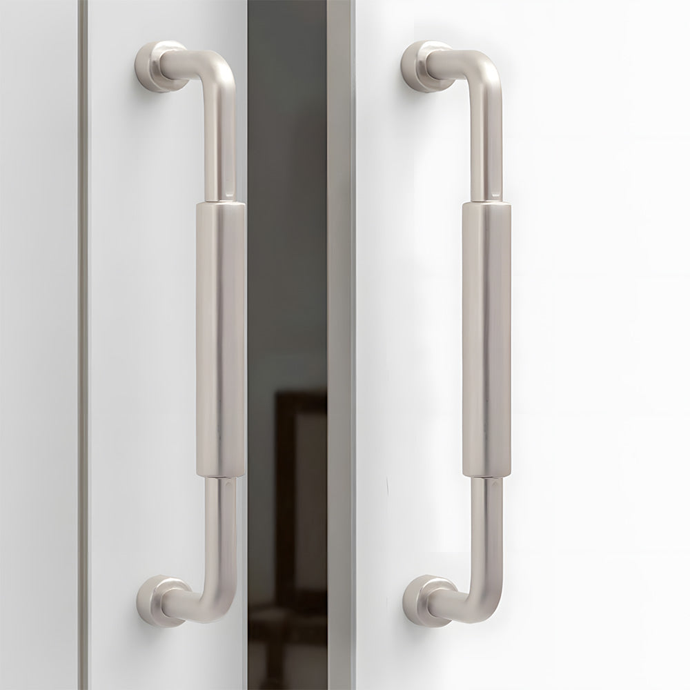 Center-Sleeve Cabinet Pulls in Gold and Silver