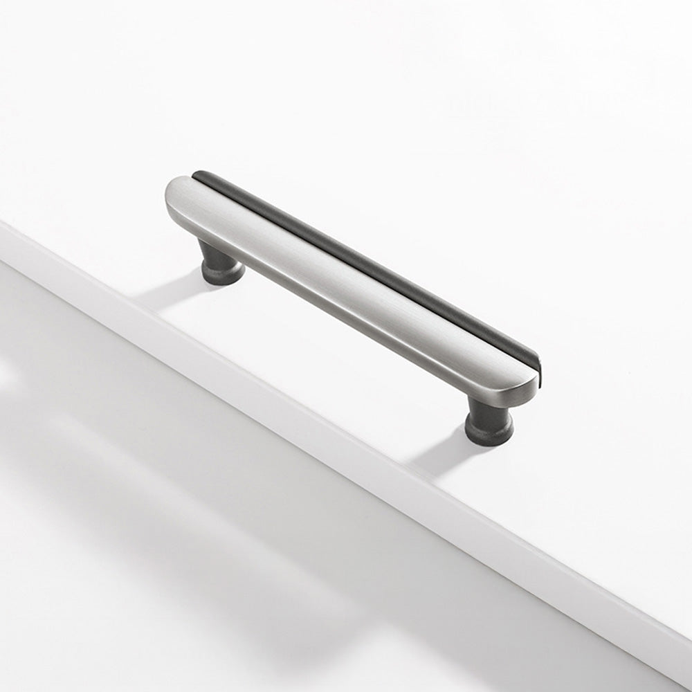 Two-Tone Rounded Cabinet Pulls and T-Knobs