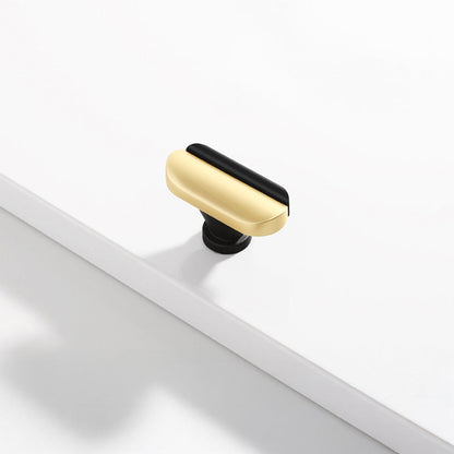 Two-Tone Rounded Cabinet Pulls and T-Knobs
