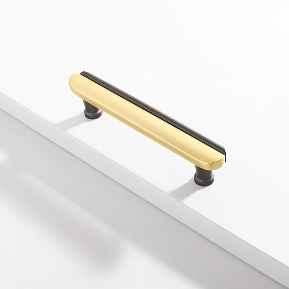 Two-Tone Rounded Cabinet Pulls and T-Knobs
