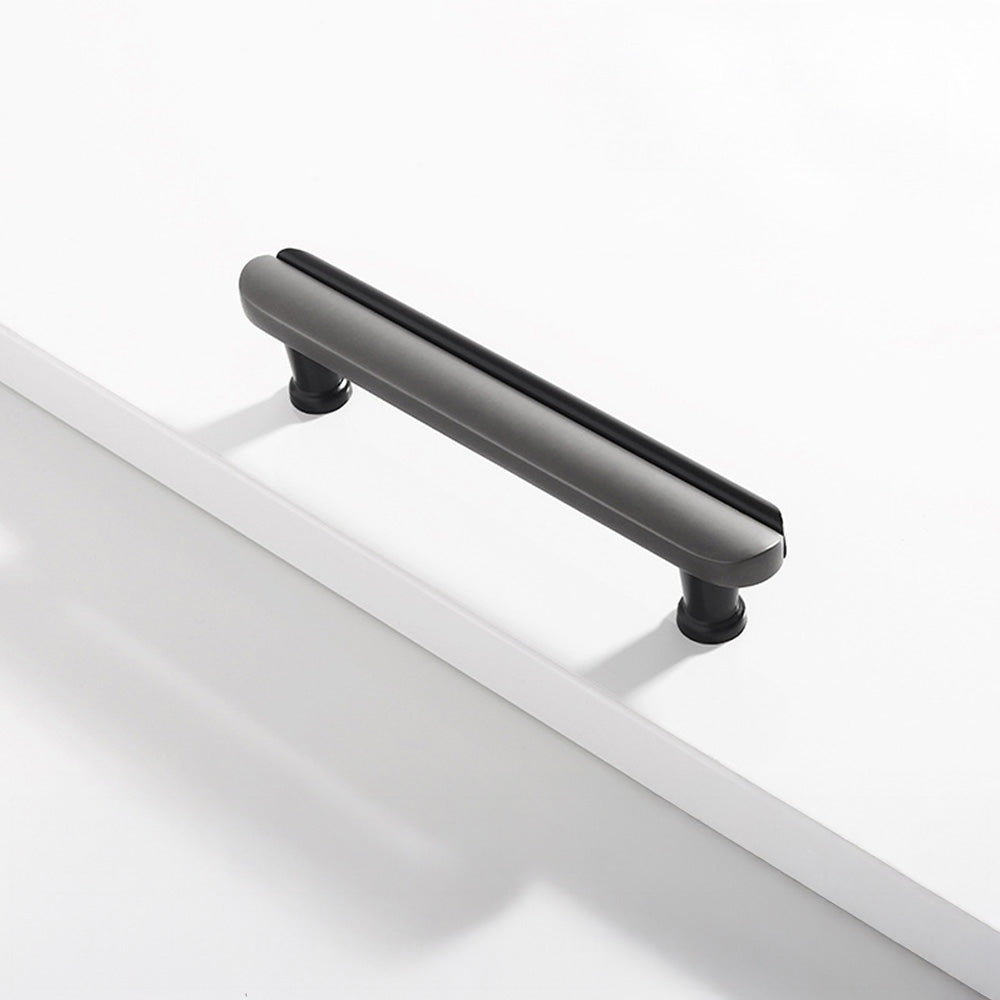 Two-Tone Rounded Cabinet Pulls and T-Knobs