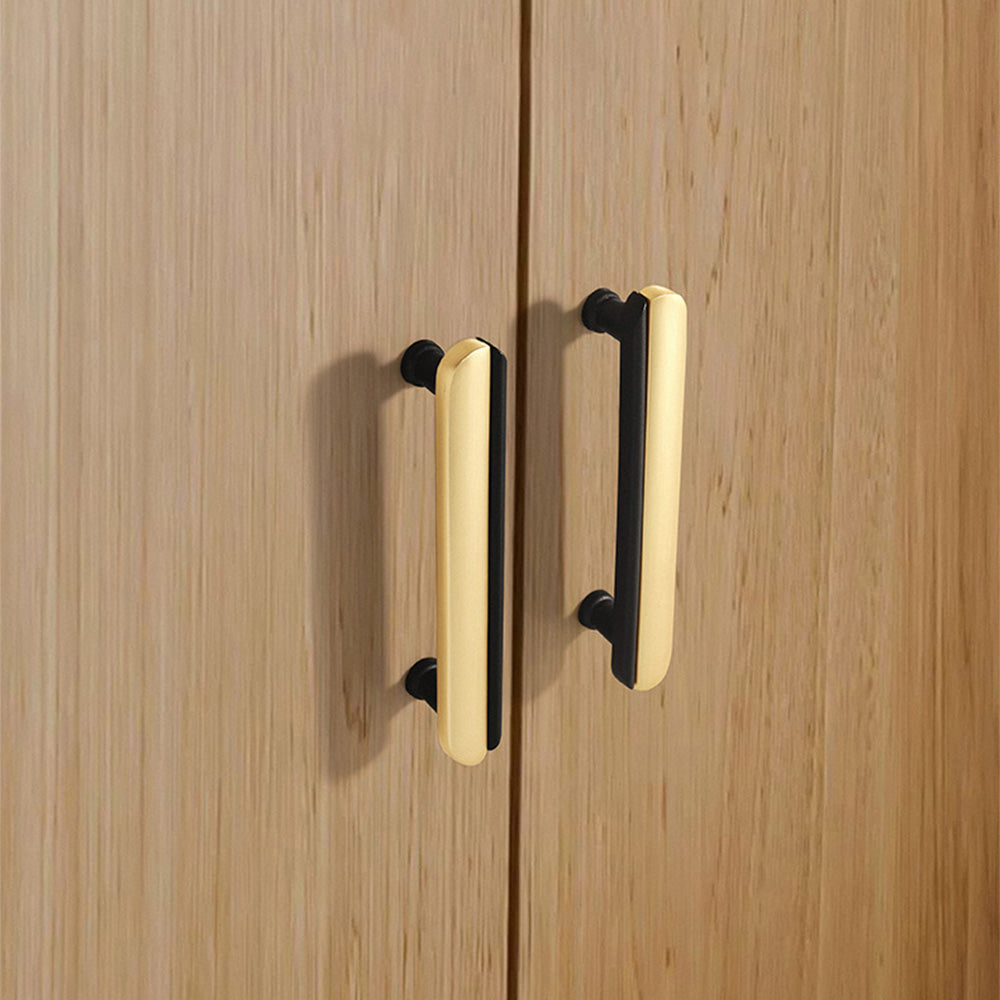 Two-Tone Rounded Cabinet Pulls and T-Knobs