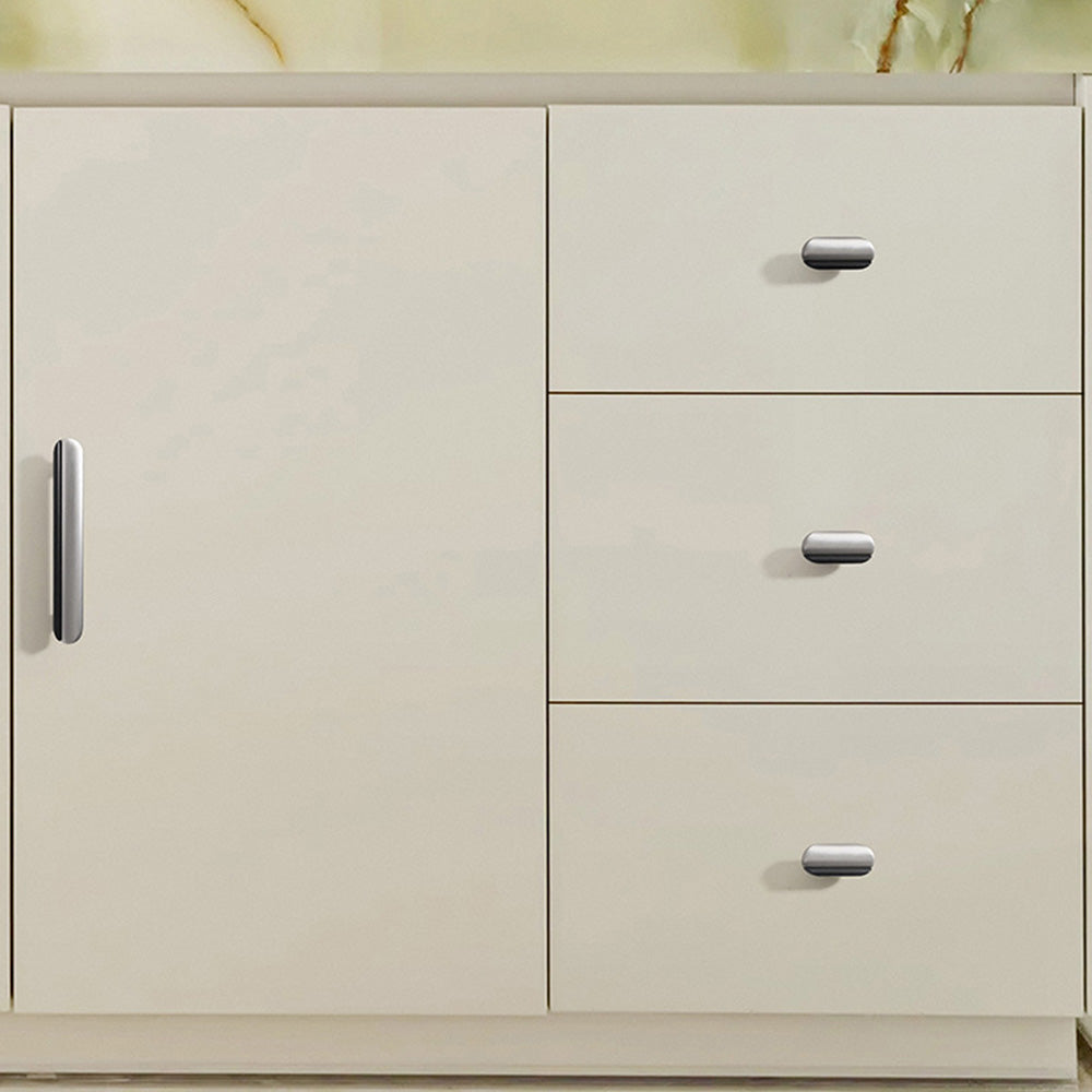 Two-Tone Rounded Cabinet Pulls and T-Knobs