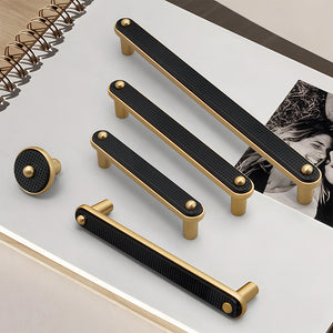 Two-Tone Gold Cabinet Handles, Drawer Pulls and Knobs