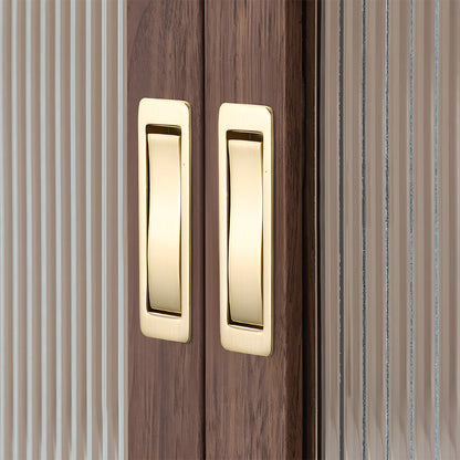 Zinc Alloy Flip-Out Recessed Cabinet Pulls for Drawers