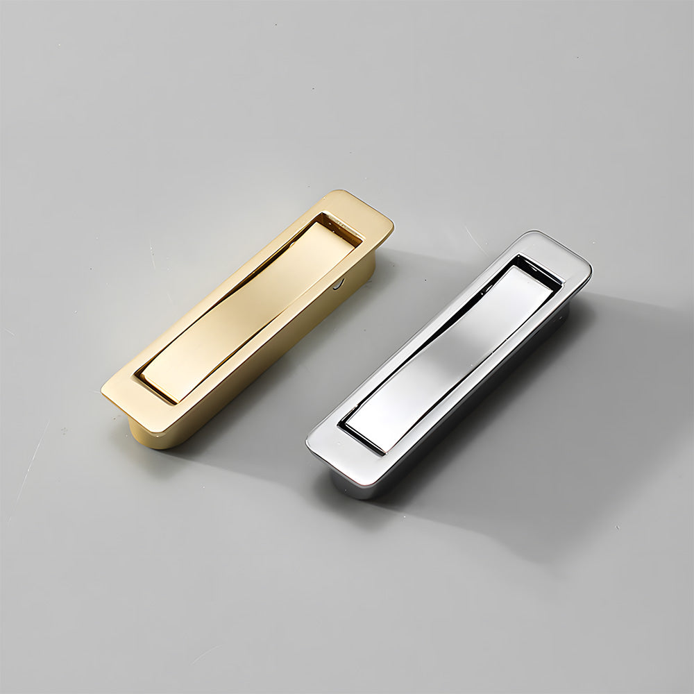 Zinc Alloy Flip-Out Recessed Cabinet Pulls for Drawers