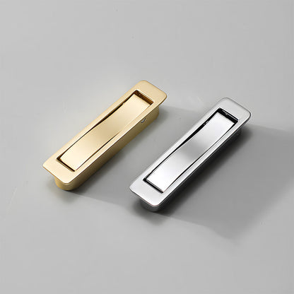 Zinc Alloy Flip-Out Recessed Cabinet Pulls for Drawers