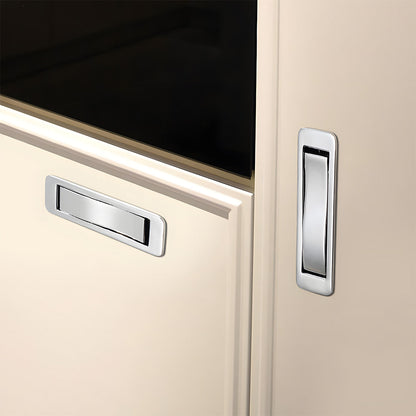 Zinc Alloy Flip-Out Recessed Cabinet Pulls for Drawers