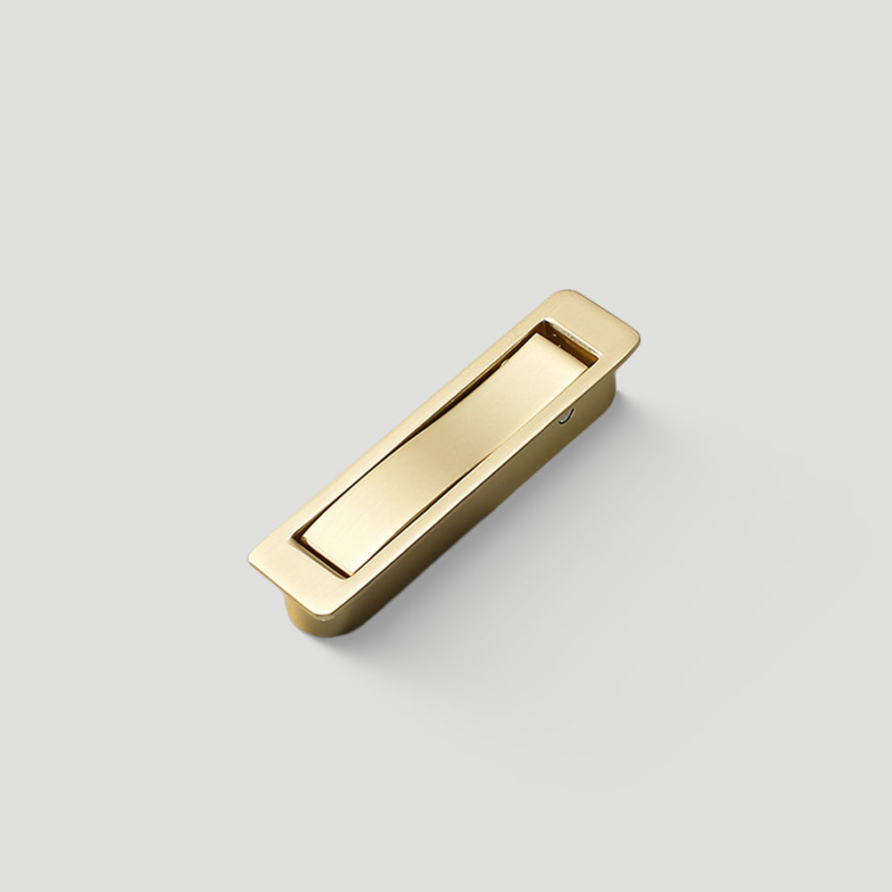 Zinc Alloy Flip-Out Recessed Cabinet Pulls for Drawers