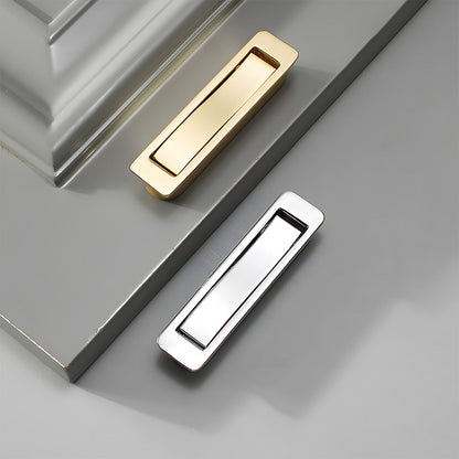 Zinc Alloy Flip-Out Recessed Cabinet Pulls for Drawers