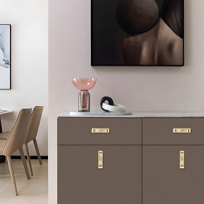 Zinc Alloy Flip-Out Recessed Cabinet Pulls for Drawers