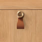Leather Strap Cabinet Pulls and Knobs with Zinc Alloy Mounts