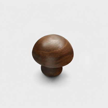Natural Wood Mushroom Cabinet Knob