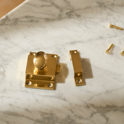 Cullum Turn Solid Brass Cabinet Latch