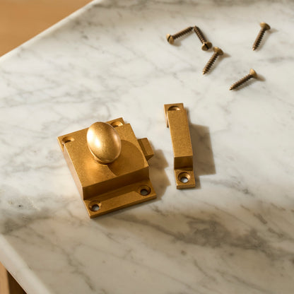 Cullum Turn Solid Brass Cabinet Latch