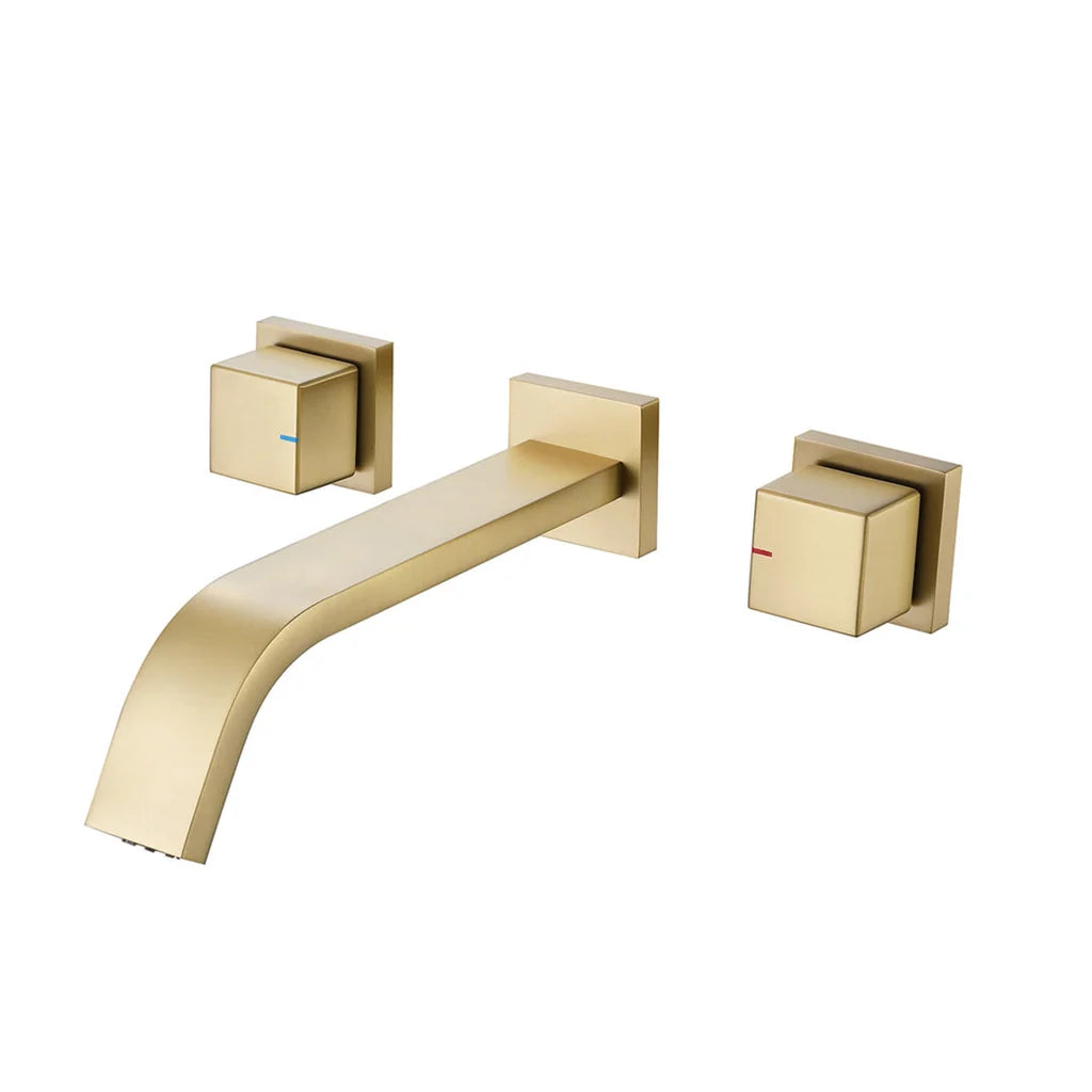Nova Modern Concealed Wall-Mounted Two Handle Bathroom Faucet