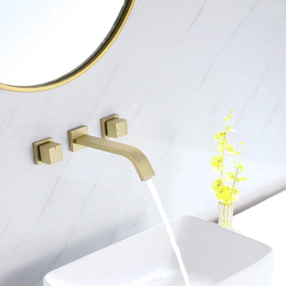 Nova Modern Concealed Wall-Mounted Two Handle Bathroom Faucet