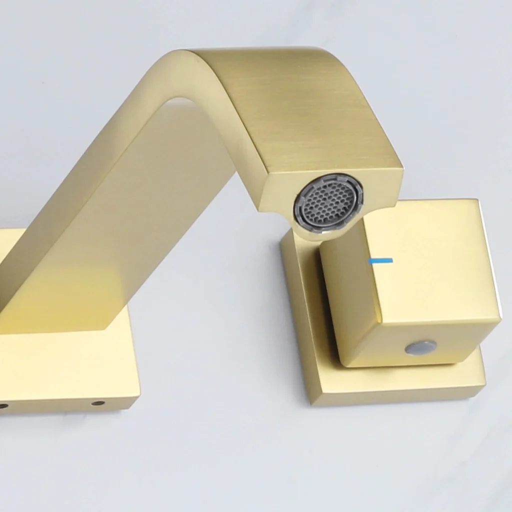 Nova Modern Concealed Wall-Mounted Two Handle Bathroom Faucet