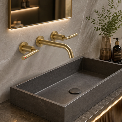 Nova Modern Wall-Mounted Single Handle Bathroom Faucet