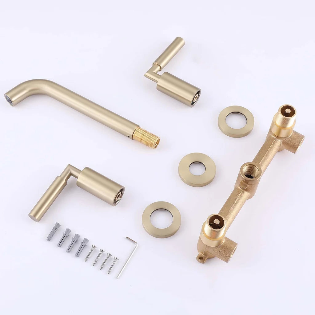 Nova Modern Wall-Mounted Single Handle Bathroom Faucet - What is included
